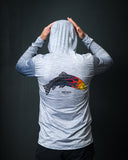 OLD SCHOOL TROUT Heater grey - Aria.Lite Hooded Jersey
