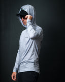 OLD SCHOOL TROUT Heater grey - Aria.Lite Hooded Jersey