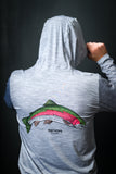 THUNDER STEELHEAD TROUT Heater grey - Aria.Lite Hooded Jersey