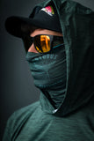 MAYFLY Dark stone green - Aria.Lite Hooded Jersey