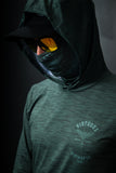 MAYFLY Dark stone green - Aria.Lite Neck Gaiter