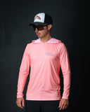 RISING MARBLE Light Coral - Aria.Lite Hooded Jersey