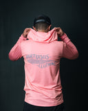 RISING MARBLE Light Coral - Aria.Lite Hooded Jersey