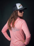 RISING MARBLE Light Coral - Aria.Lite Hooded Jersey